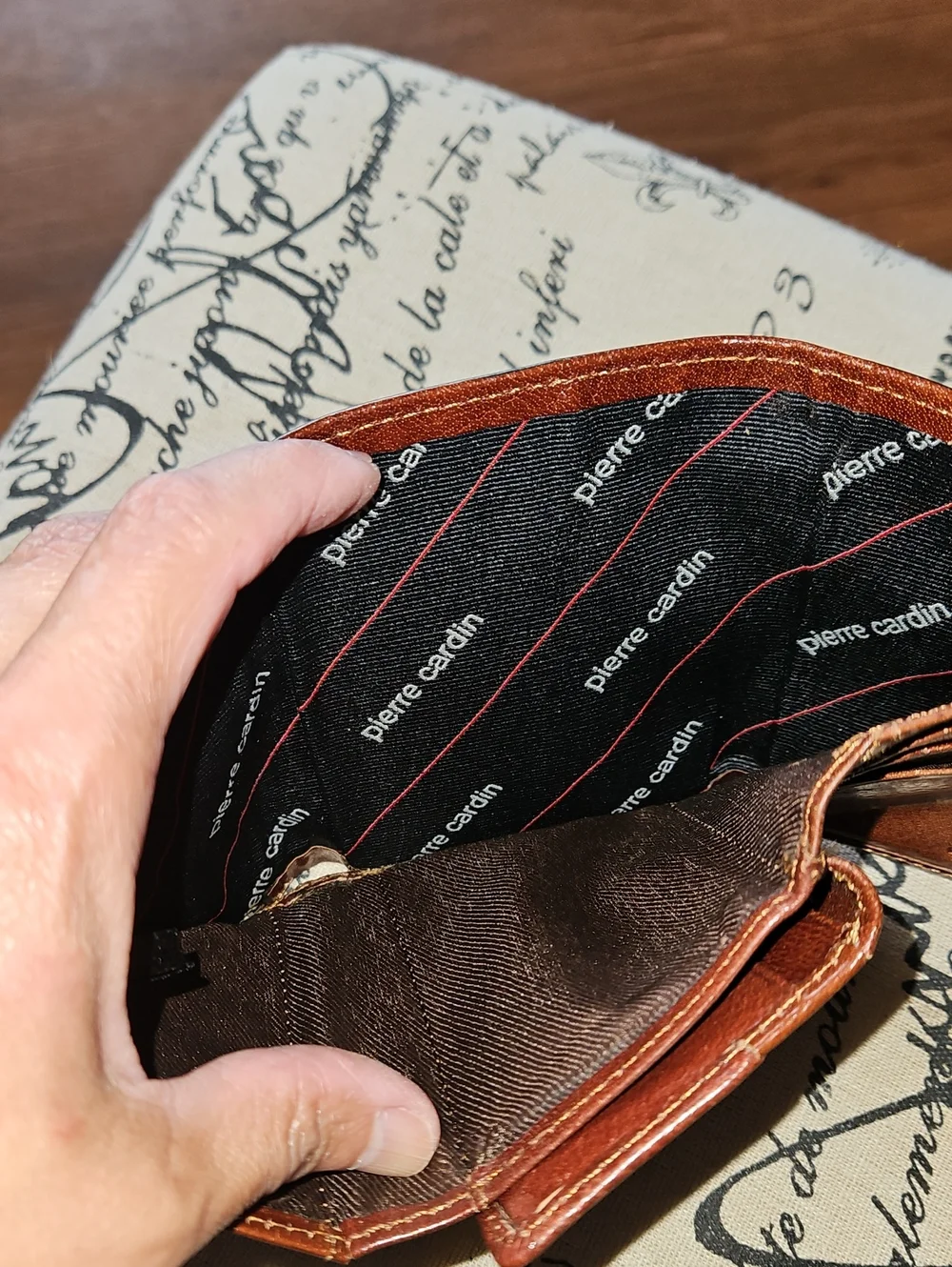 Pierre Cardin Brown Leather Bifold Wallet